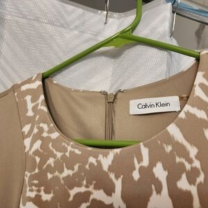 Calvin Klein Tan Midi Dress